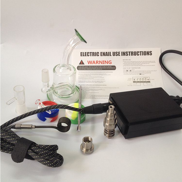 new arrival dnail enail kit contain upgrade 6 in 1 titanium quartz coil works enail