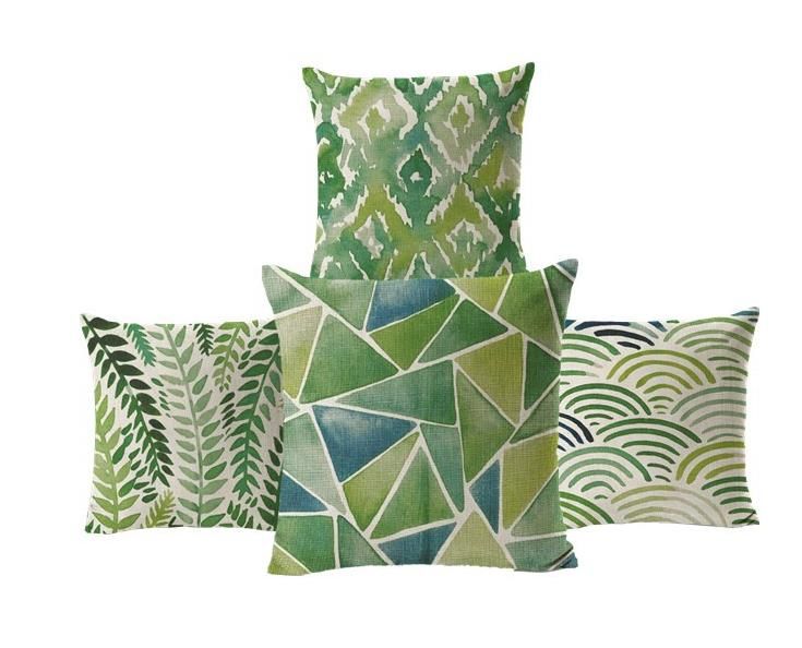 Green Leaf Past Cushion For Sofas Geometric Polyester Cotton A Sofa Covers With Cushion Seat Cushions For Patio Furniture Can Be Much Softer And Warmer If You Don T Know What Outdoor To