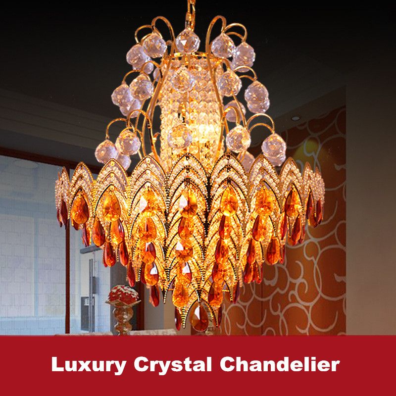 Modern Pendant Light Fixture E14 Gold Chandelier Lighting Bohemian