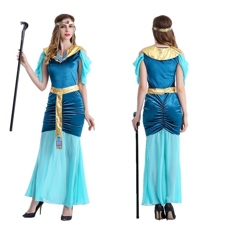halloween cleopatra greek goddess serve arab girl princess dress green cultivate oneu0027s morality dress group halloween costumes for kids halloween