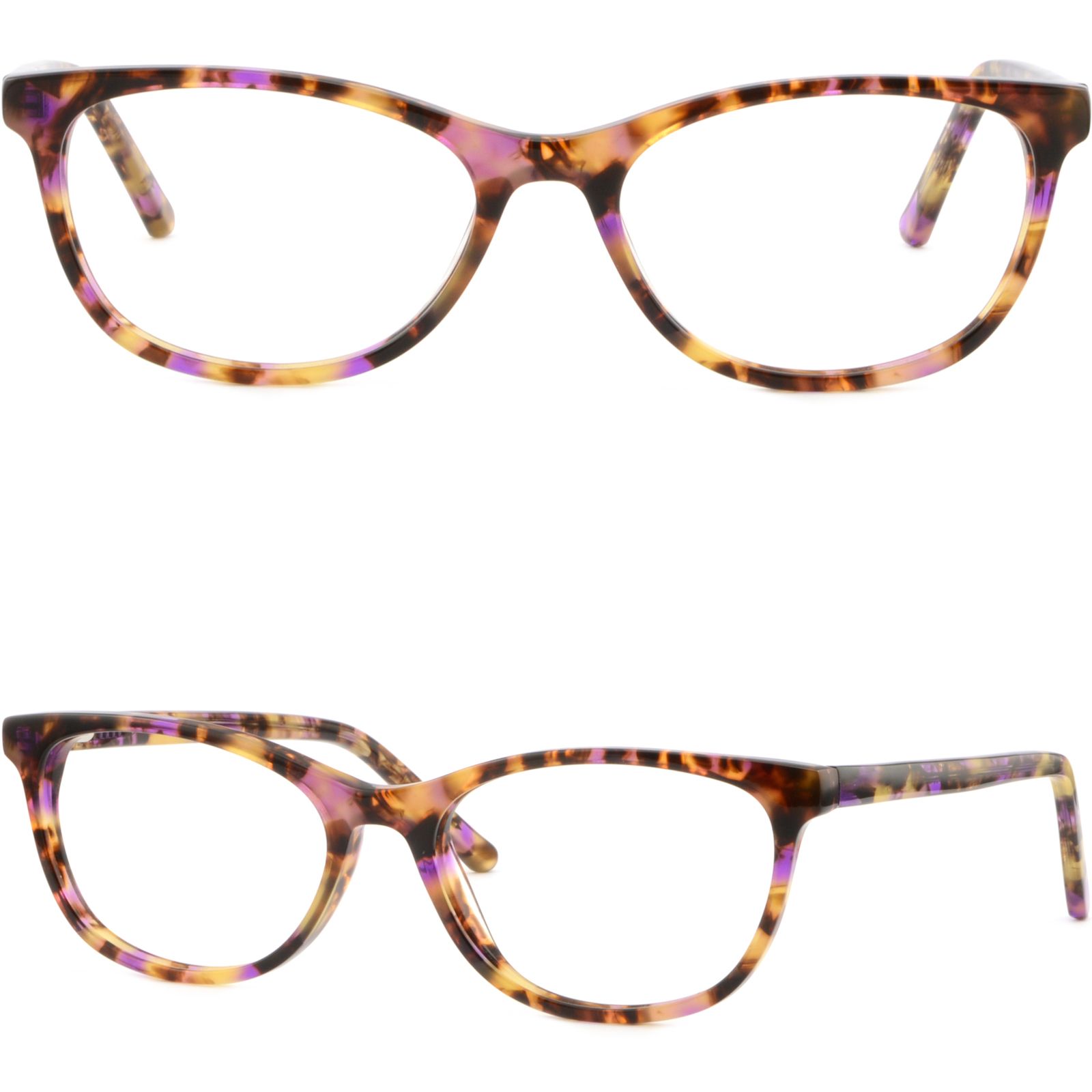 Thin Light Women'S Plastic Frames Spring Hinges Glasses Sunglasses