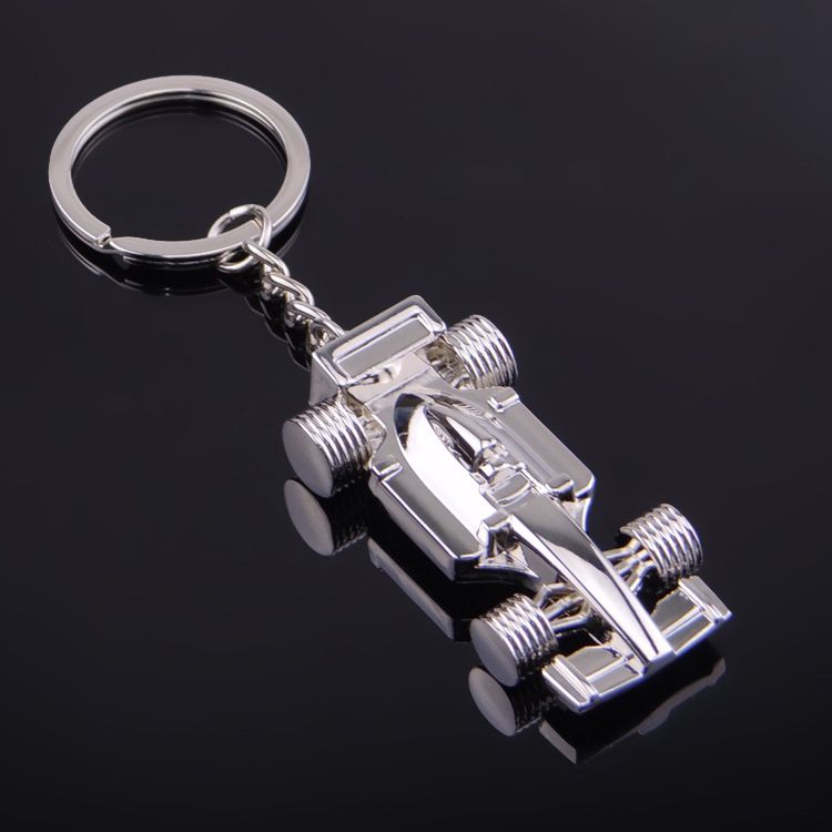 3d f1 racing car keychain zinc alloy cool keyring key ring keyfob