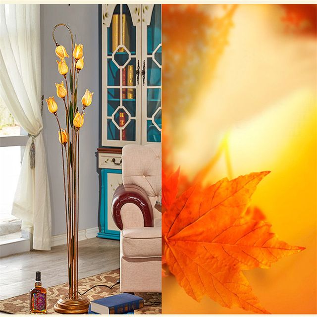 2018 Flower Floor Lamps Wrought Iron Glass Art Deco Lamp 2018 Flower Floor Lamps Wrought Iron Glass Art Deco Lamp Dining Room Light Nordic Past Creative From Lightintheroom 628 15 Dhgate Com