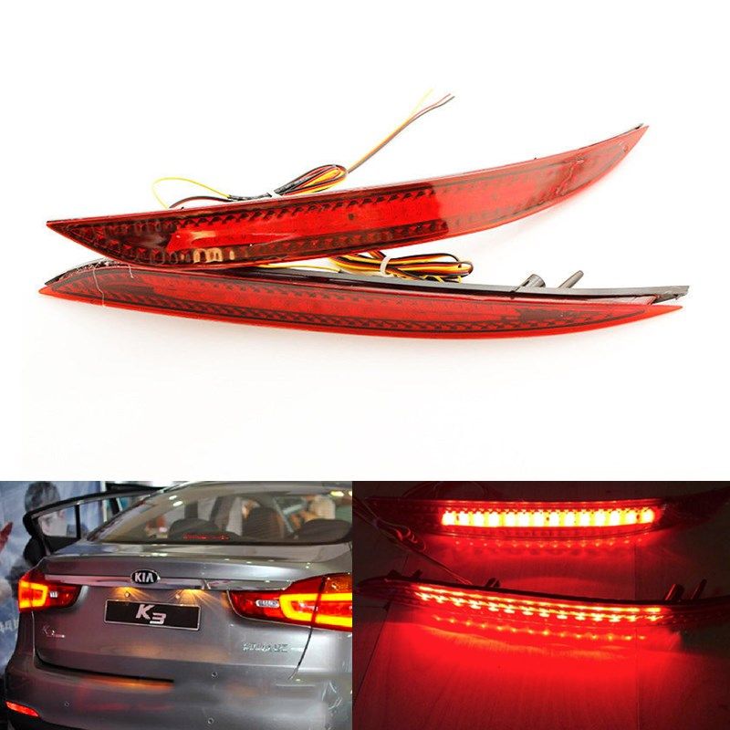 2020 Auto Parking Warning Brake Stop Lights Rear Bumper Reflector Lamp