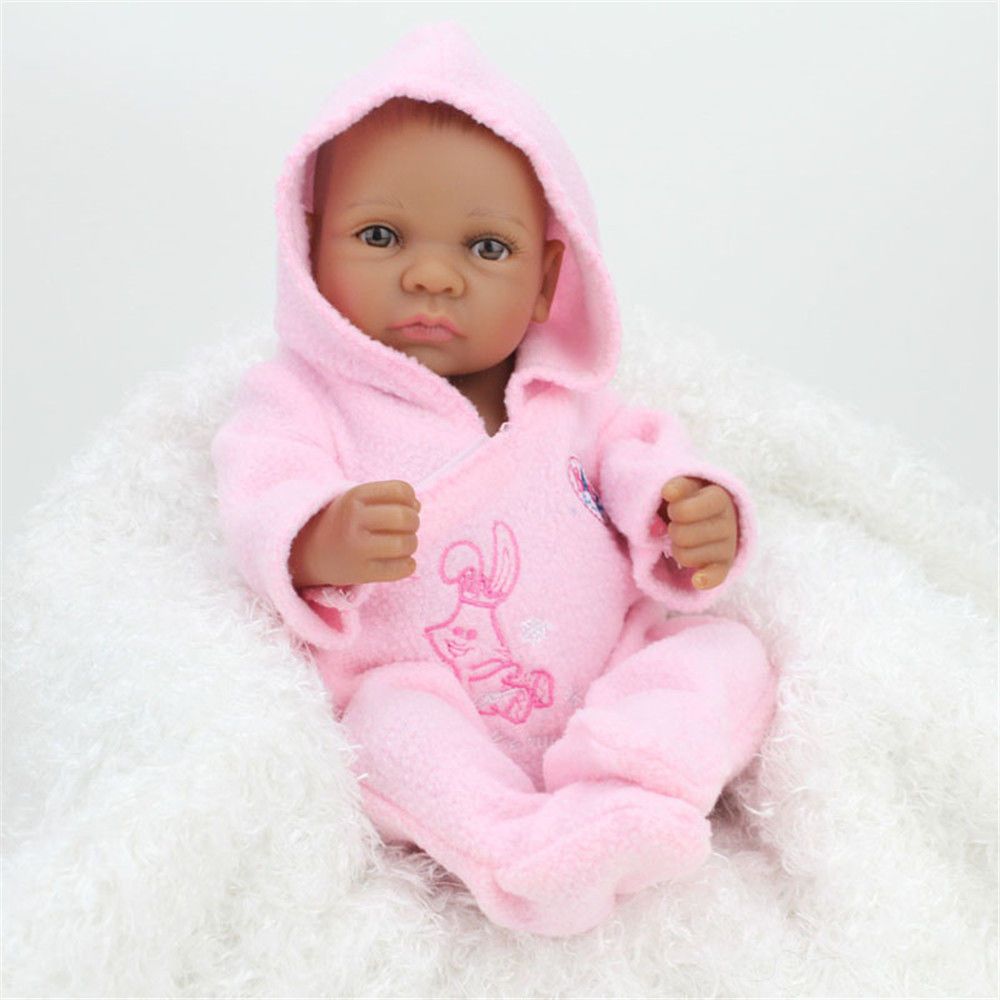 11handmade african american black reborn baby dolls silicone