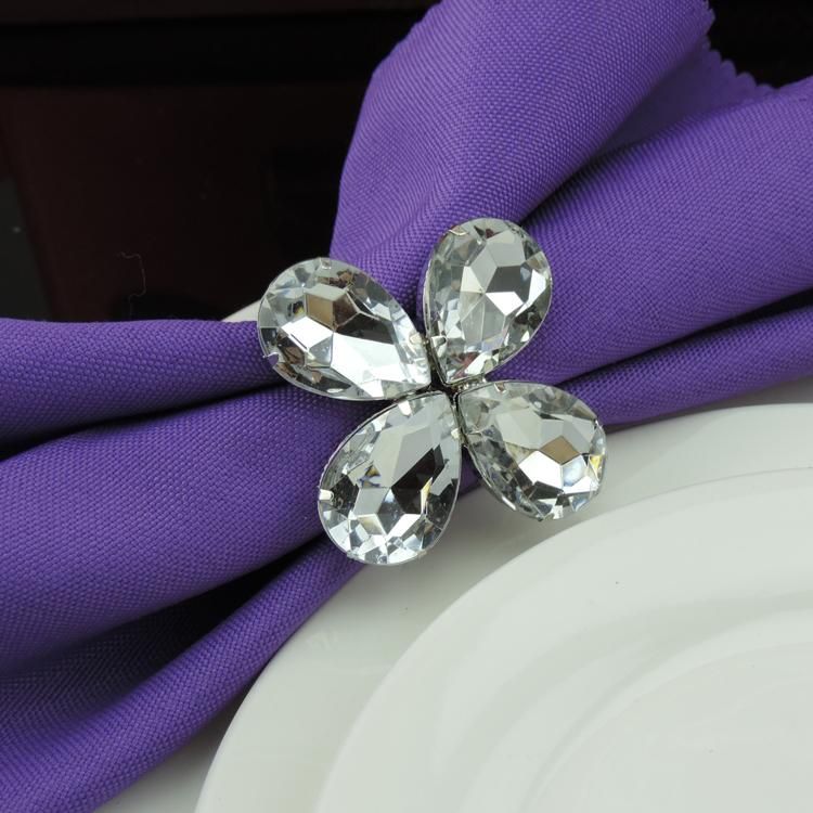 Shiny Clear Crystal Napkin Rings Napkin Rings Napkin Rings Holder For