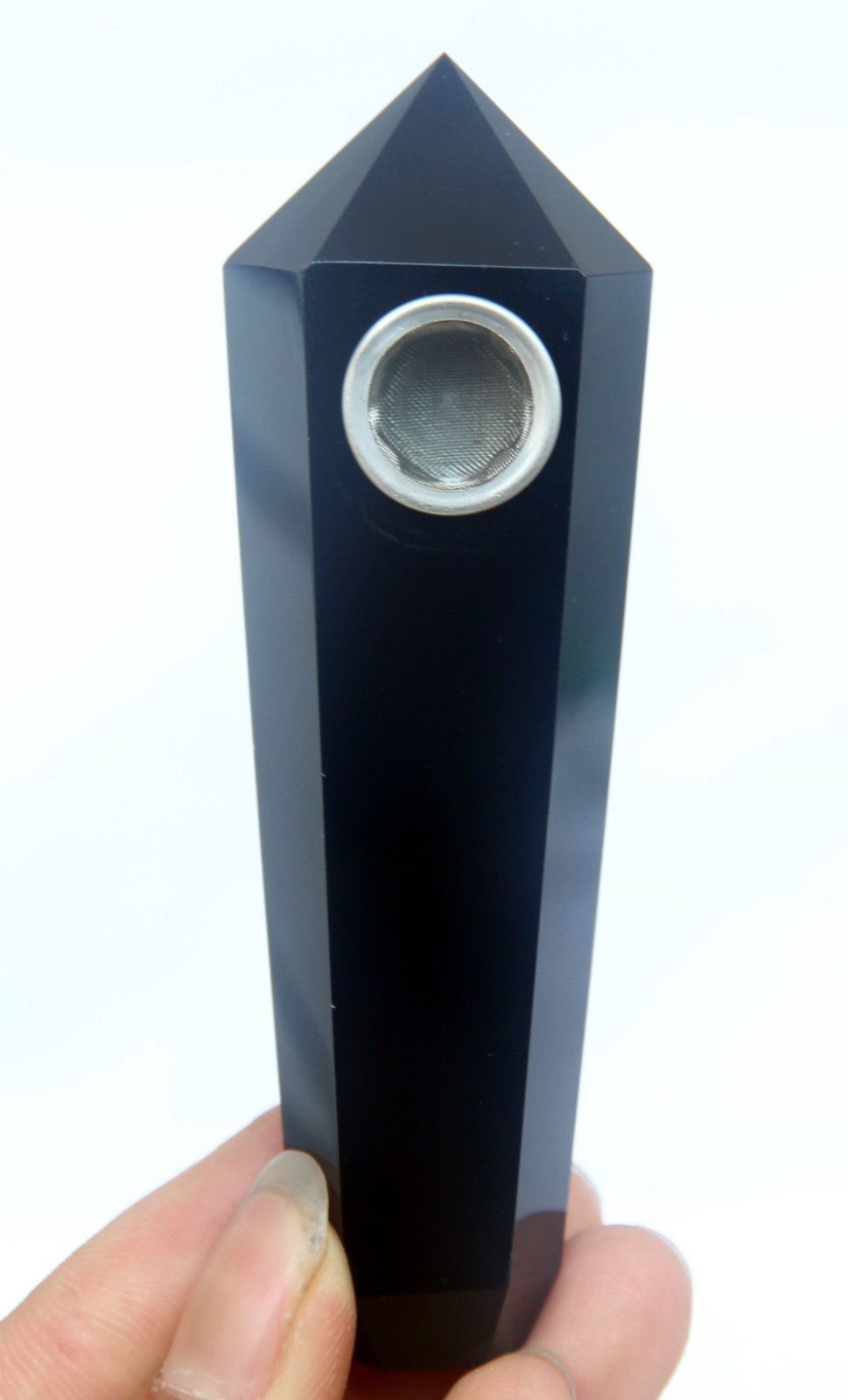 black obsidian crystal smoking pipe black obsidian crystal smoking pipe