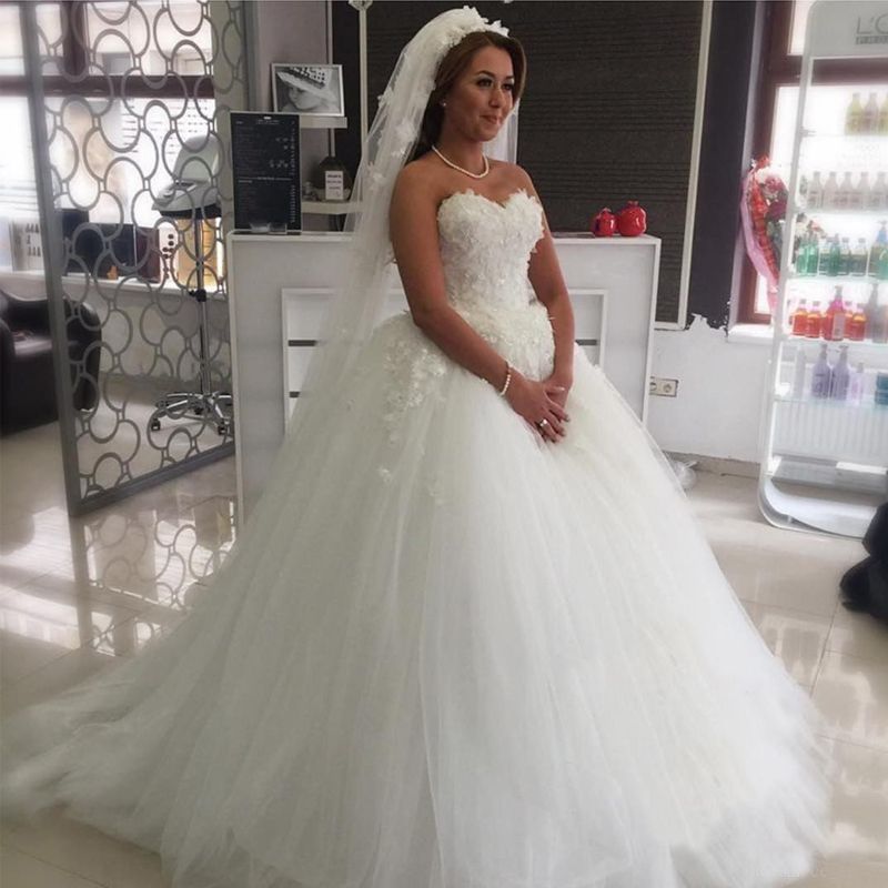  Princess  Plus Size Wedding  Dresses  2019 Ball  Gown  