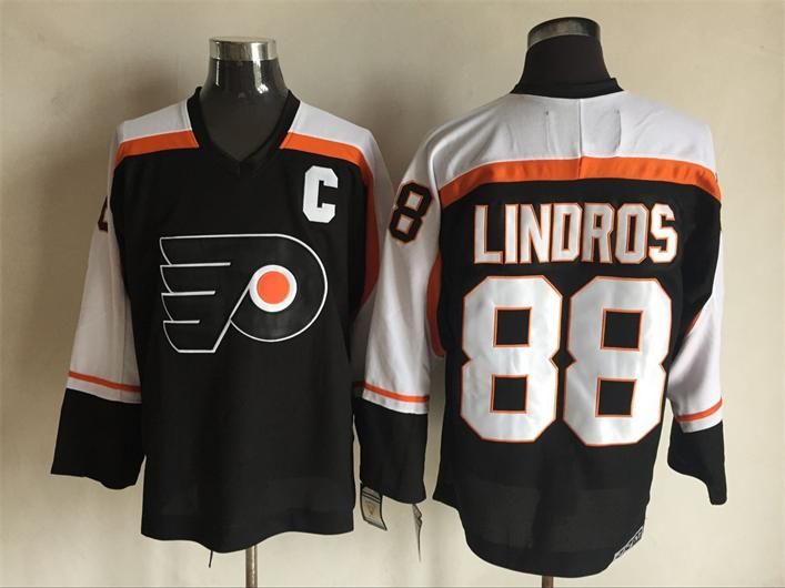 nhl jerseys philadelphia flyers 88 eric lindros black ccm throwback philadelphia flyers throwback jerseys