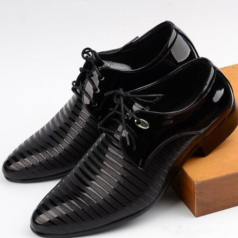 Formal, Sapatos Homem, Sapatos De Couro De Deslizamento Em Oxford  Escritório De Negócios De Casamento Sapatos De Bico Macho Vestido De Sapatos  De Couro De Sapato Social fim | Sapatos De Homem ~