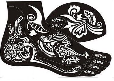 2016 new henna tattoo stencil tattoo paste temporary reuse henna tattoo