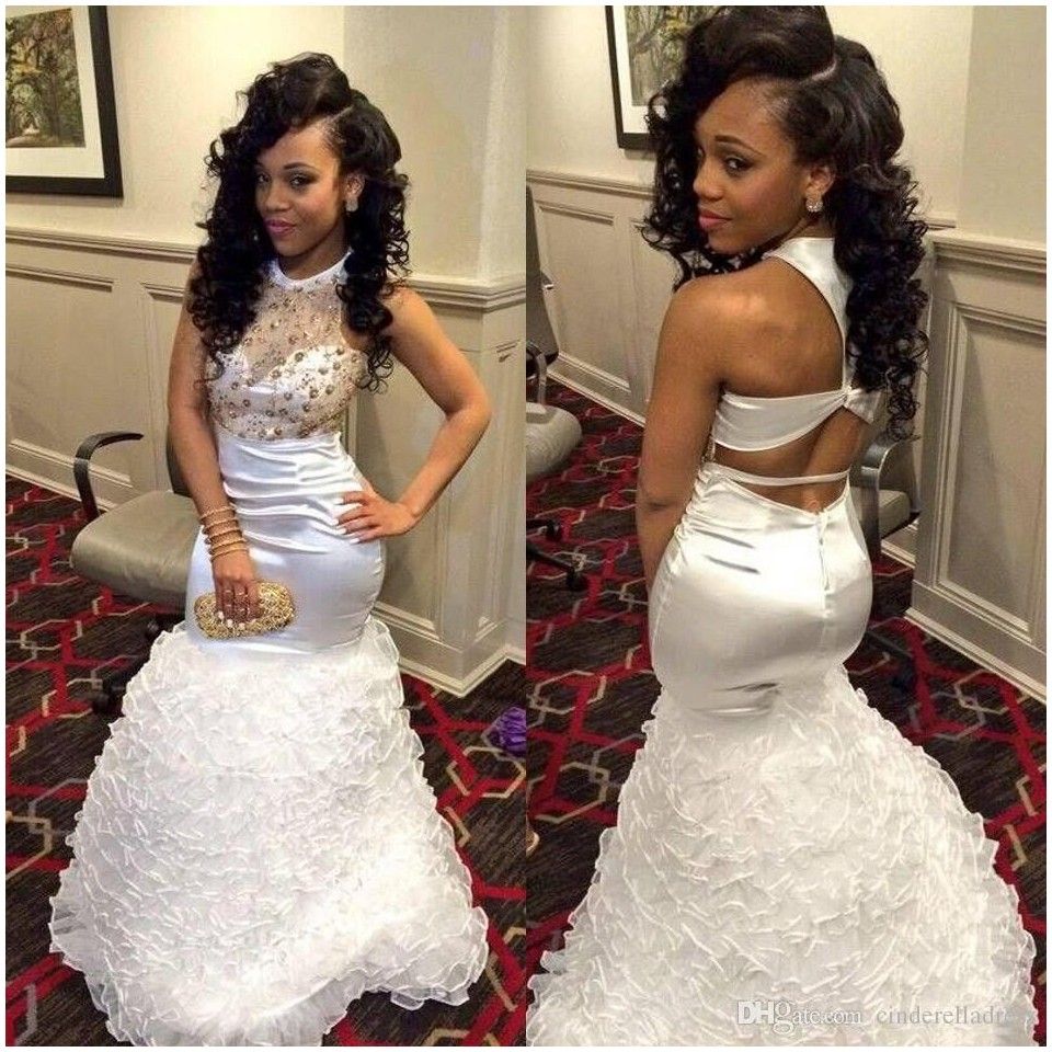 gold and white prom