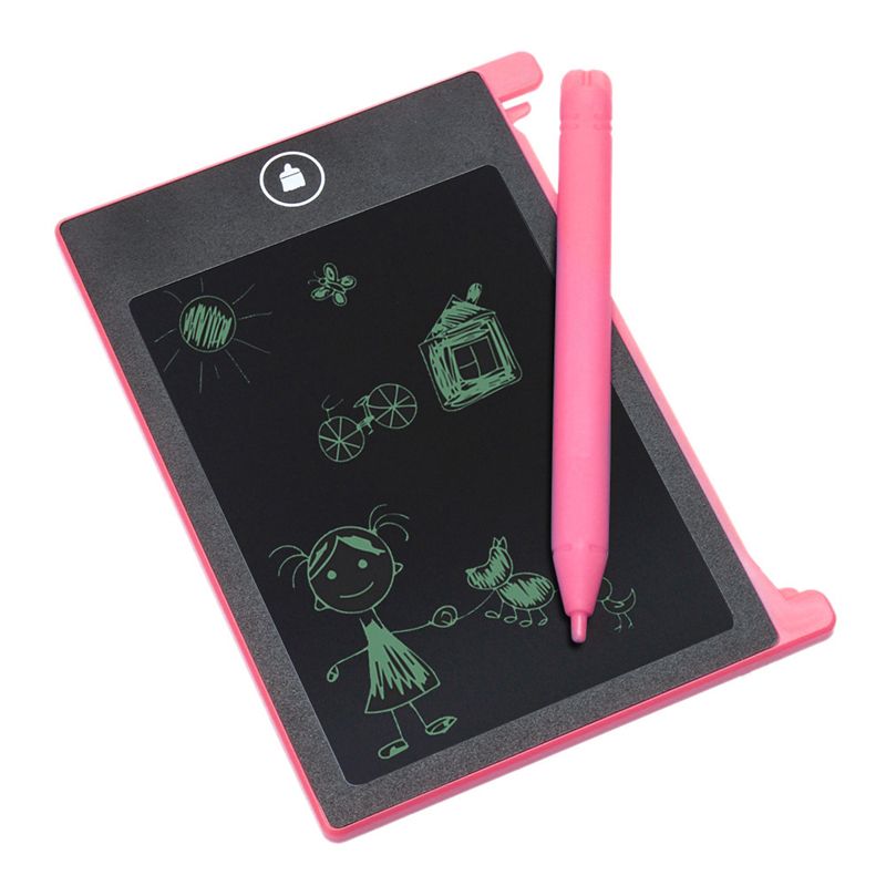 10 adet Ücretsiz DHL 4.4 '' Dijital LCD Graffiti Çizim Not Defteri eWriter Elektronik Mini Uygulama El Yazısı Boyama Tablet Pad Yazma Not Defteri