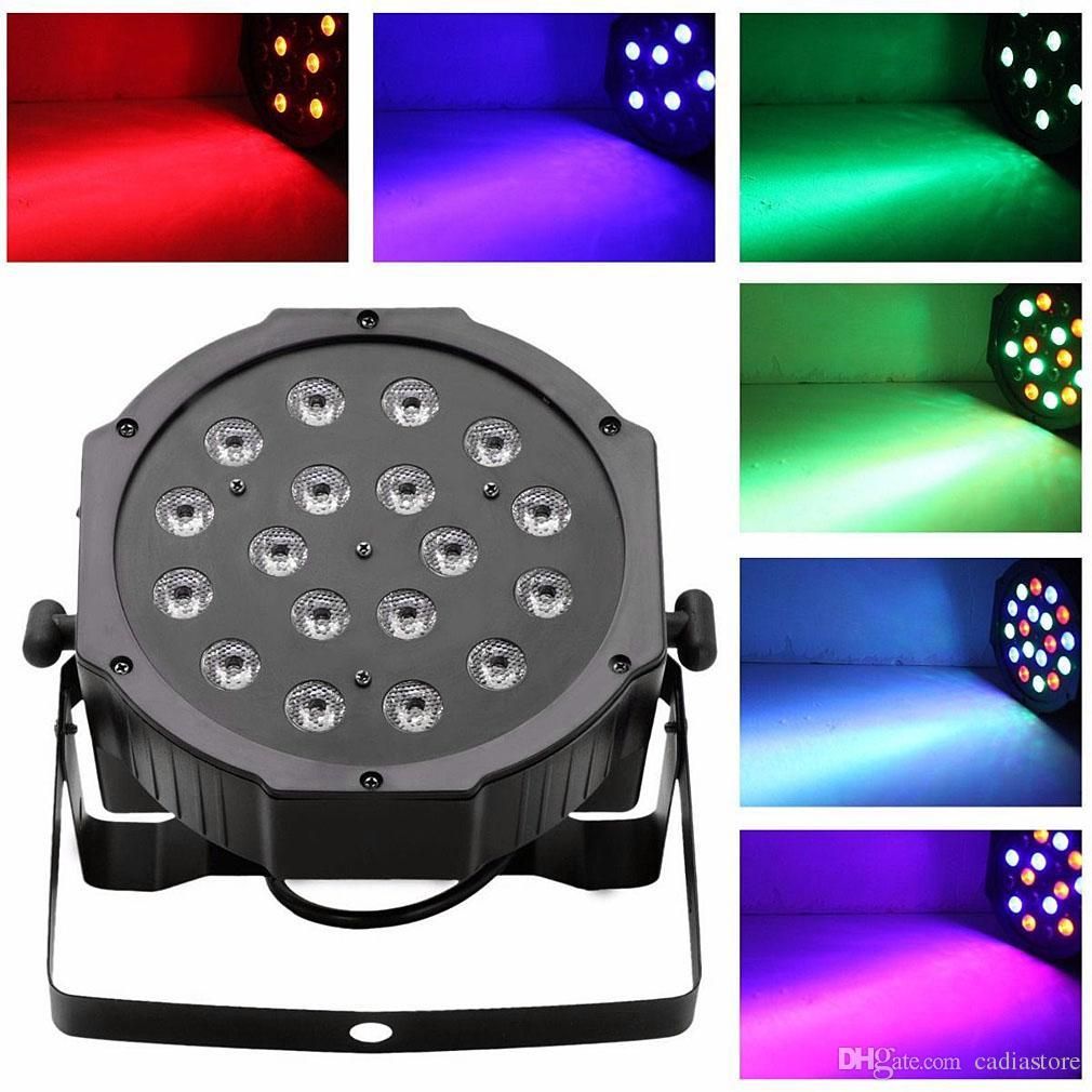 18 LED RGB PAR CAN DJ Stage DMX Lighting For Disco Party Wedding