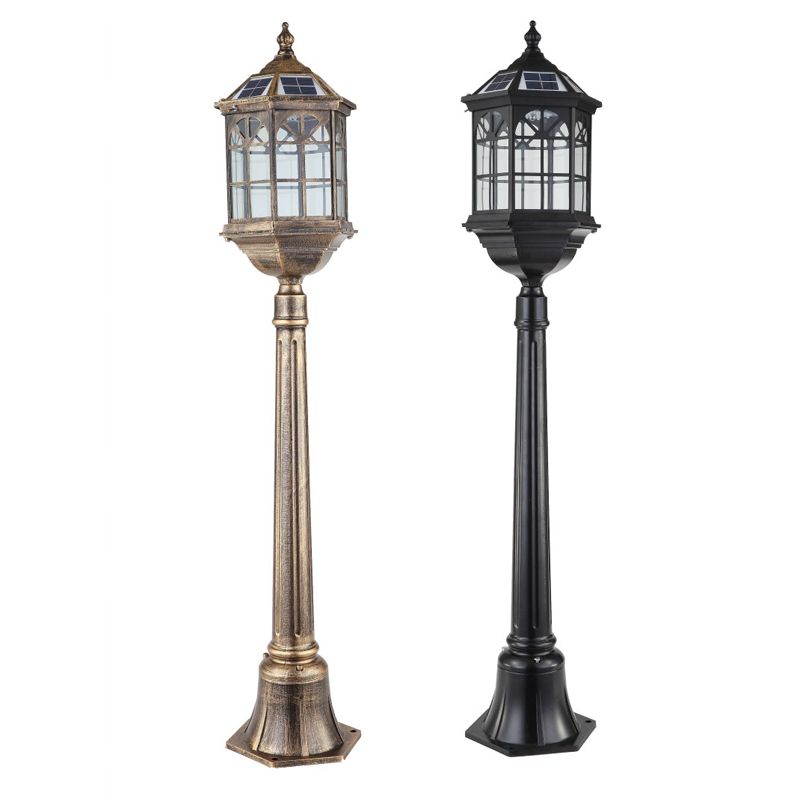 Solar Led Garden Lights Outdoor Waterproof Residential Yard Light Solar Led Garden Lights Outdoor Waterproof Residential Yard Light Lighting Post Lamps Street Road Sensor Functions European Style