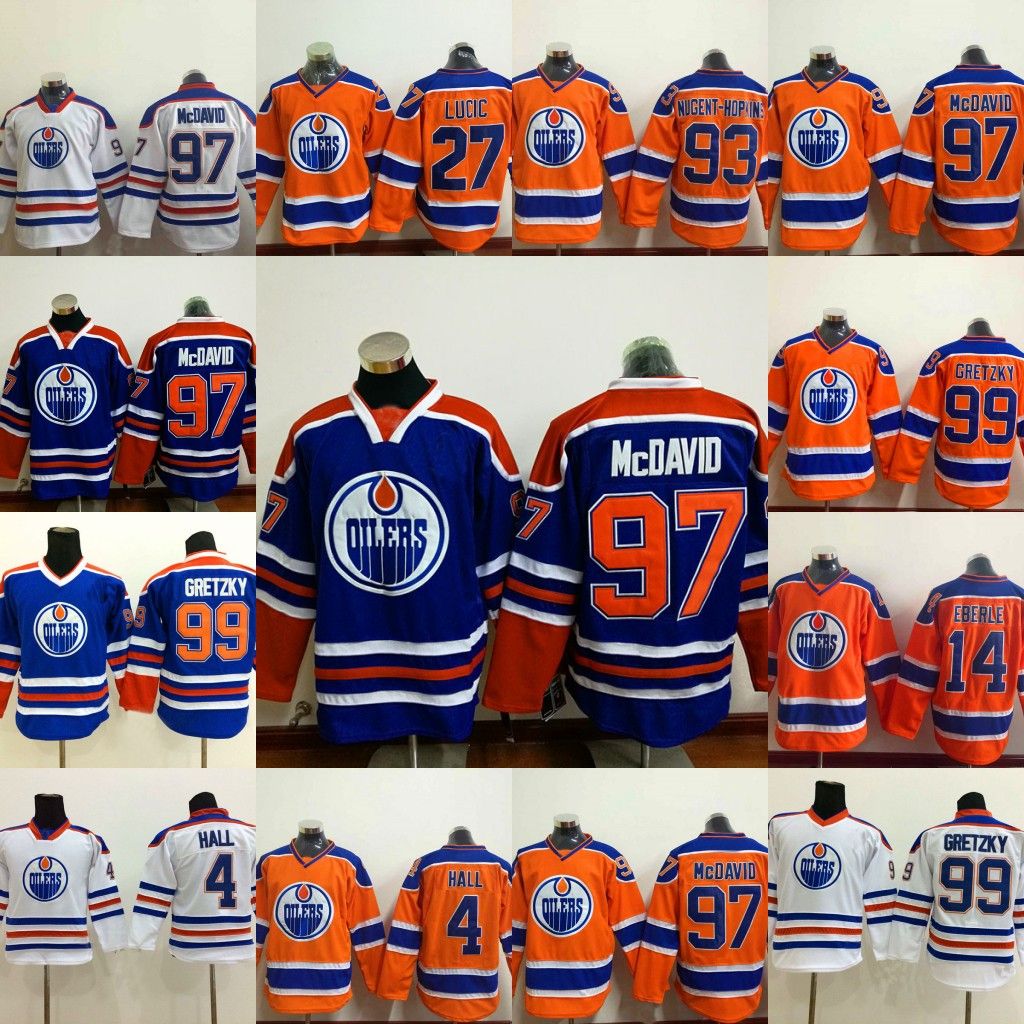 Cheap Hockey Jerseys Edmonton Oilers97 Connor McDavid 27 Milan Lucic