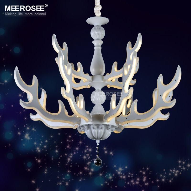 2018 New Arrival Led Chandelier Modern White Color Acrylic 2018 New Arrival Led Chandelier Modern White Color Acrylic Suspension Lighting Fixture Antler Shape Drop Lamp For Homedecoration