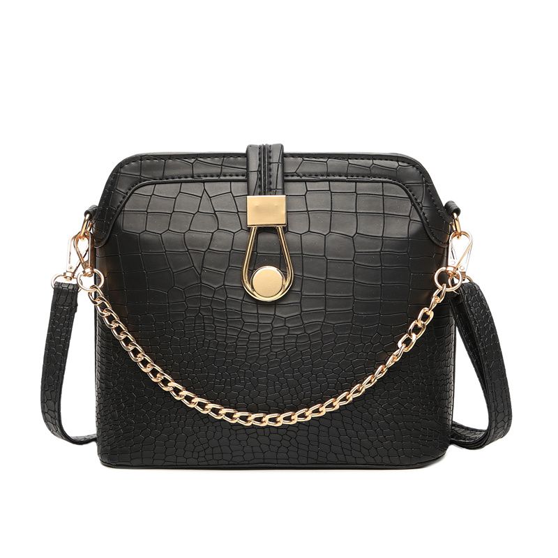 PU Leather Women Bag Chain Strap Top Handle Bags Fashion Lock Crossbody Bag Small Shoulder Bag ...