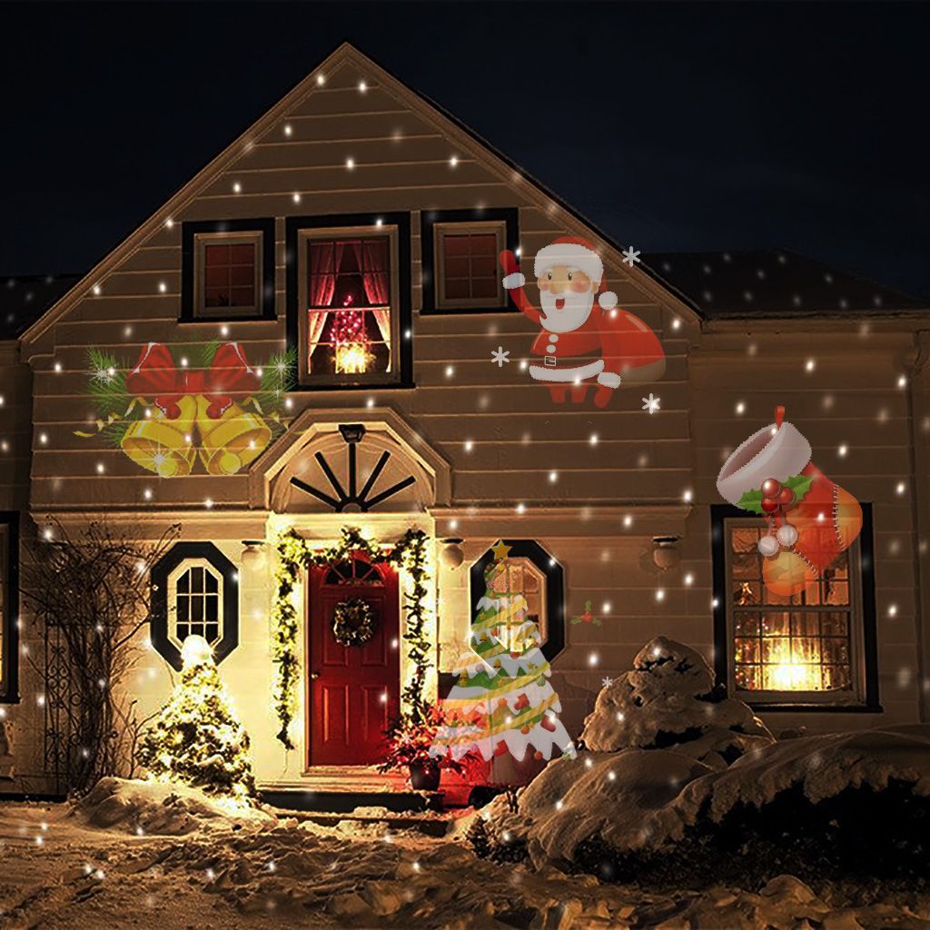Lawn Lamps Wholesaler Cnmall Sells Christmas Projector Laser Light Christmas Projector Laser Light 12 Replaceable Lens 12 Colorful Patterns Night Light Wedding Fairy Garden Lawn - Lawn Lamps Wholesaler Cnmall Sells Christmas Projector Laser Light