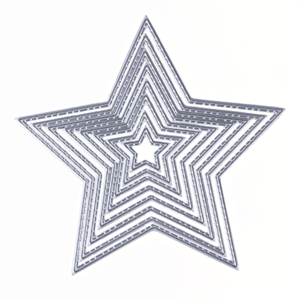 2019 Cutting Dies Basic Stars Sizzix Big Shot Carbon Steel Metal