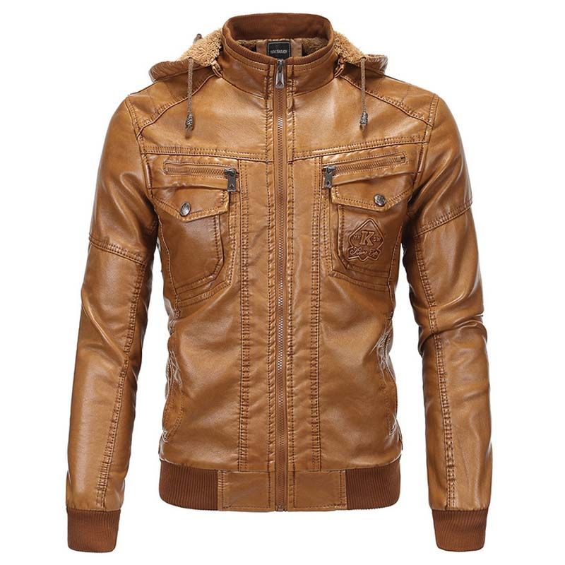 Fall Men Pu Leather Jacket Suitable 2018 Autumn Winter Jaqueta De Couro Masculina High Quality Faux Fur Casual Coat L 5xl