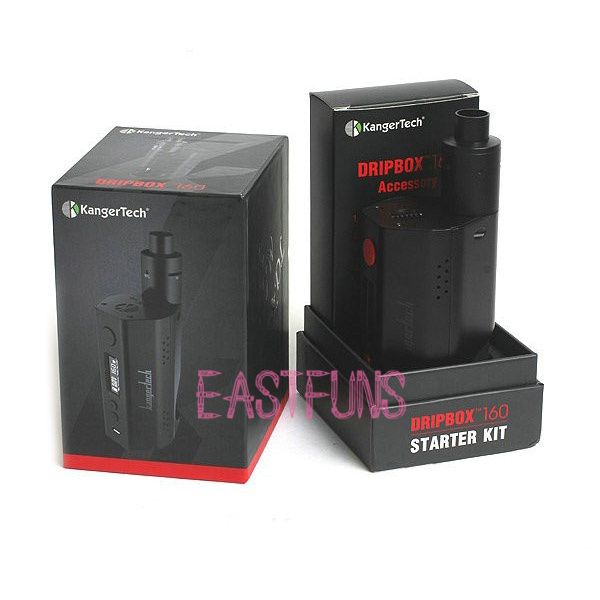 Authentic Kanger Dripbox 160W Kit E Cigatette Vape Kit TC Funcition 7ml