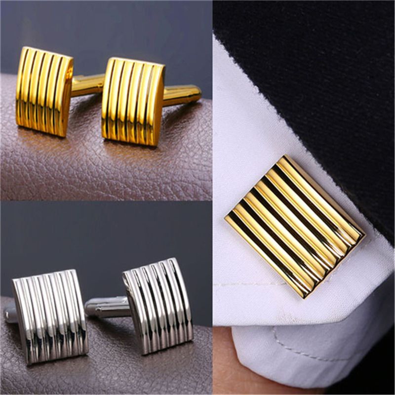 2019 Men'S Suit Shirt Cuff Links High Quality Platinum/18K Real Gold