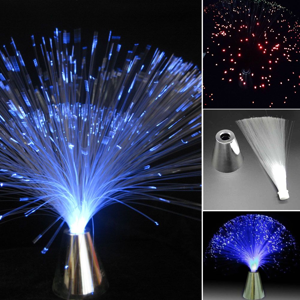 2019 Multicolor LED Fiber Optic Lamp Night Light DIY Holiday Wedding