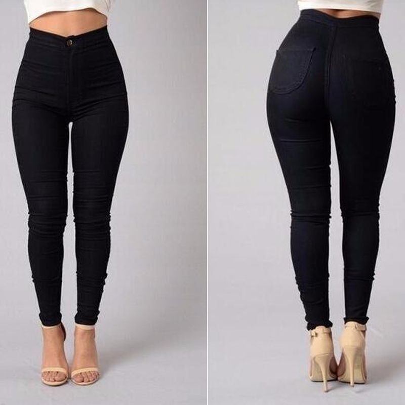 2020 2017 Sexy Fashion New Style Jeans Full Length Mid Waist Ripped