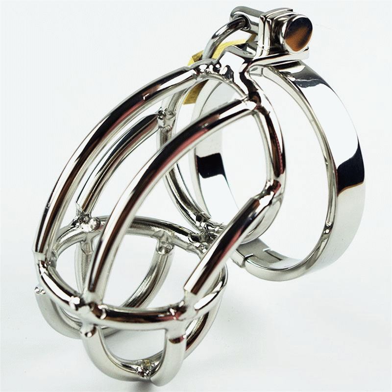 Cock cages like this are popular for male chastity