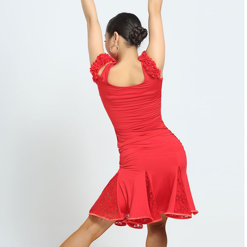 Traje de baile de Tango de la manera traje de baile Sexy falda de baile latino para mujeres / bailarinas, vestido de entrenamiento de adultos desgaste del rendimiento