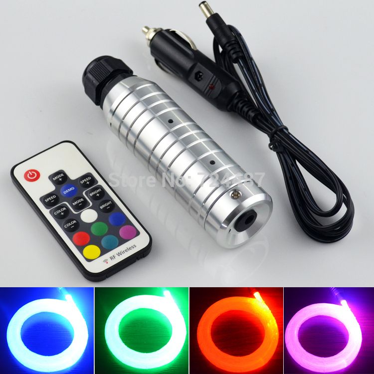 diy kit led light dc12v 6w rgb led fiber optic lighting fibra