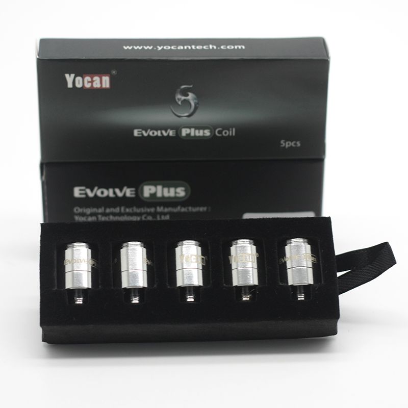 Authentic Yocan Evolve Plus Coils Ceramic Donut Coils Quartz Dual Coils E Cigarettes Replacement