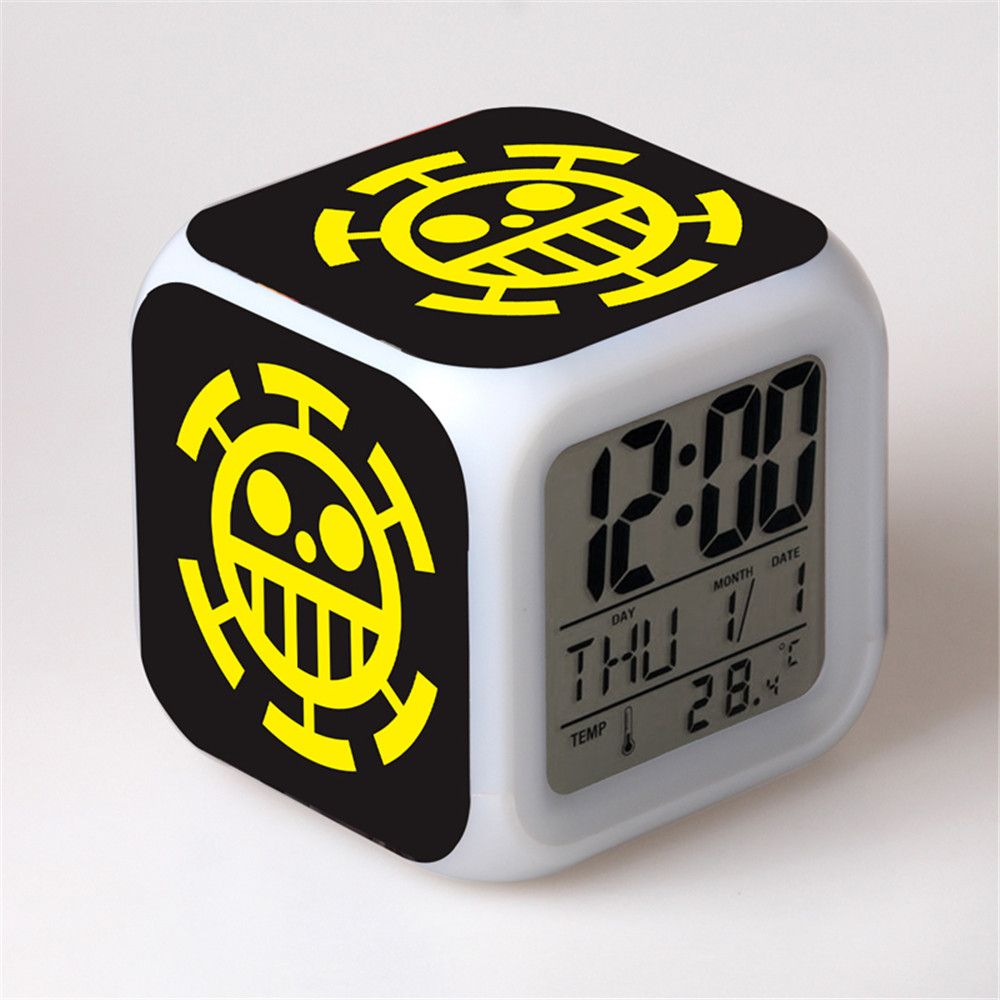 Creative Digital Calendar 2017 new one piece trafalgar law badge creative digital led alarm Creative Digital Calendar 2017 new one piece trafalgar law badge creative digital led alarm