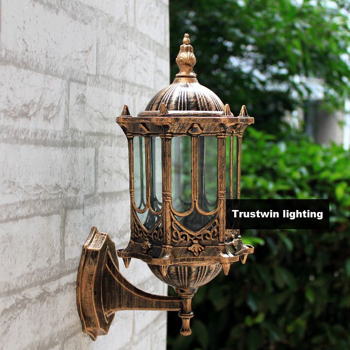 Whole Bronze Antique Brass Ip65 Luxary American European Outdoor E12 Light Bulb Socket Best Love Lamp