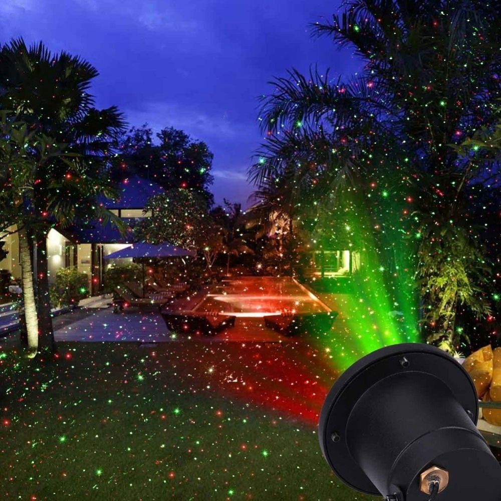 2018 new hot modern outdoor indoor 8 patterns gobos laser projector landscape garden yard lawn snow lighting home light show house from sunway168