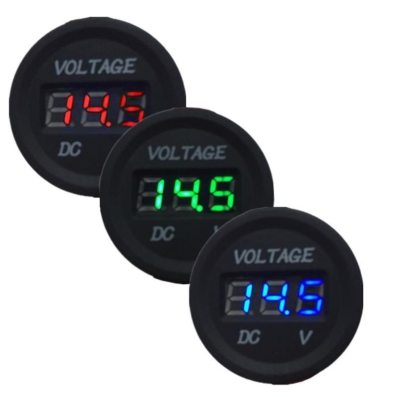 DC 12V-24V Car Motorrad LED Digitalanzeige Volt Spannung Gauge Panelmeter DC 12V-24V Car Motorrad LED Digitalanzeige Volt Spannung Gauge Panelmeter
