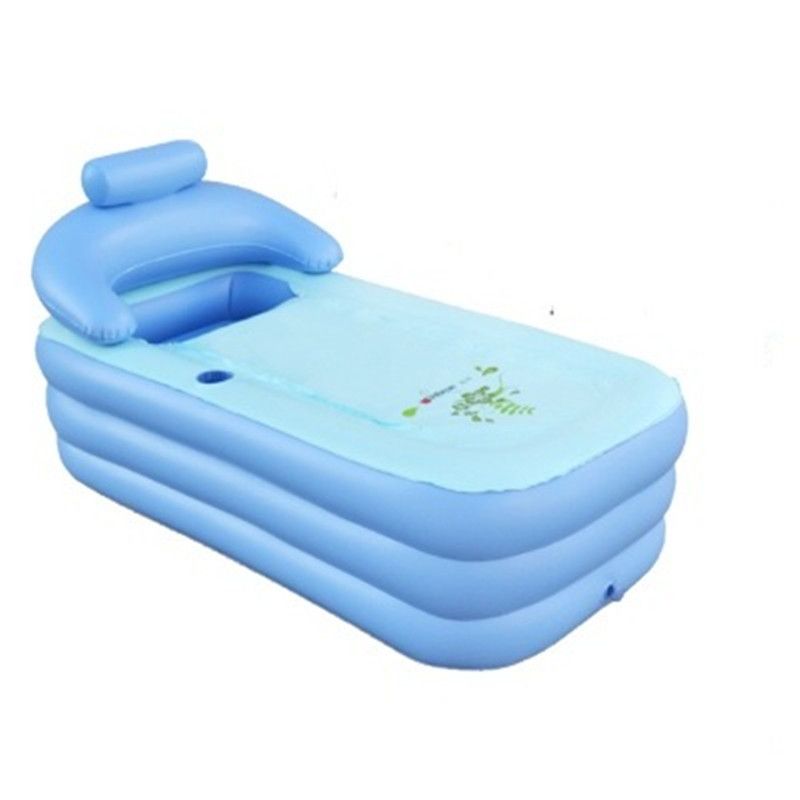 Free Shipping Hot Sale Adult Folding Spa Bathtub Bath Bucket Portable Inflatable Bathtub Inflatable Bath Tub Piscina Foot Pump