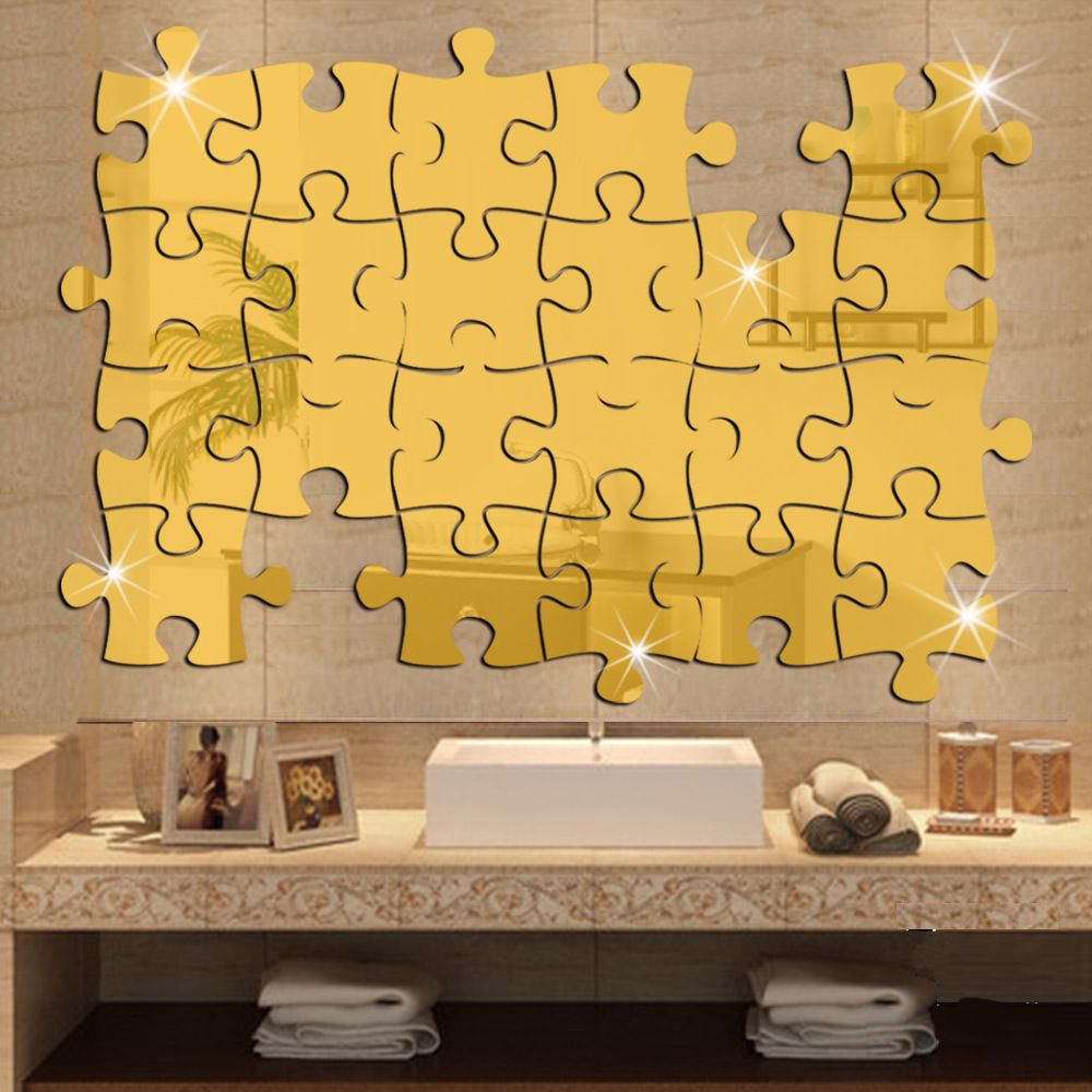 Mirrored Wall Decals puzzle labyrinth decal art decals silver gold wall stickers Mirrored Wall Decals puzzle labyrinth decal art decals silver gold wall stickers