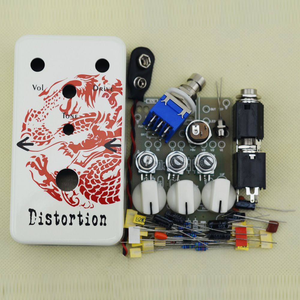 New Di!   y Distortion Electic Pedal Kit Guitarra Distortion Guitar Effects Dragon Pedal Box Ds 2 Free Shipping - 