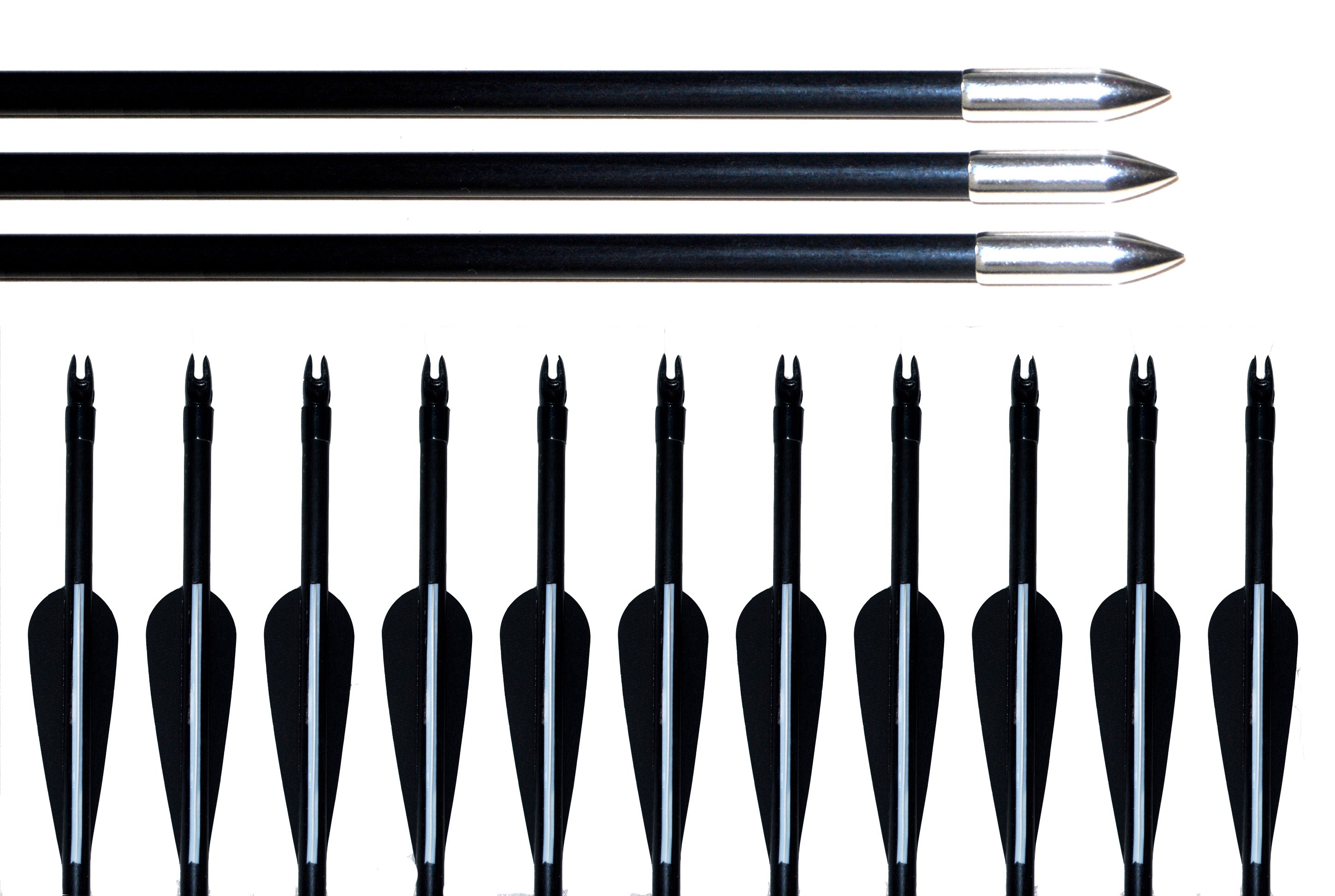 2019 /Pack,80cm 76cm 74cm 71cm Archery Hunter Nocks Fletched Steel