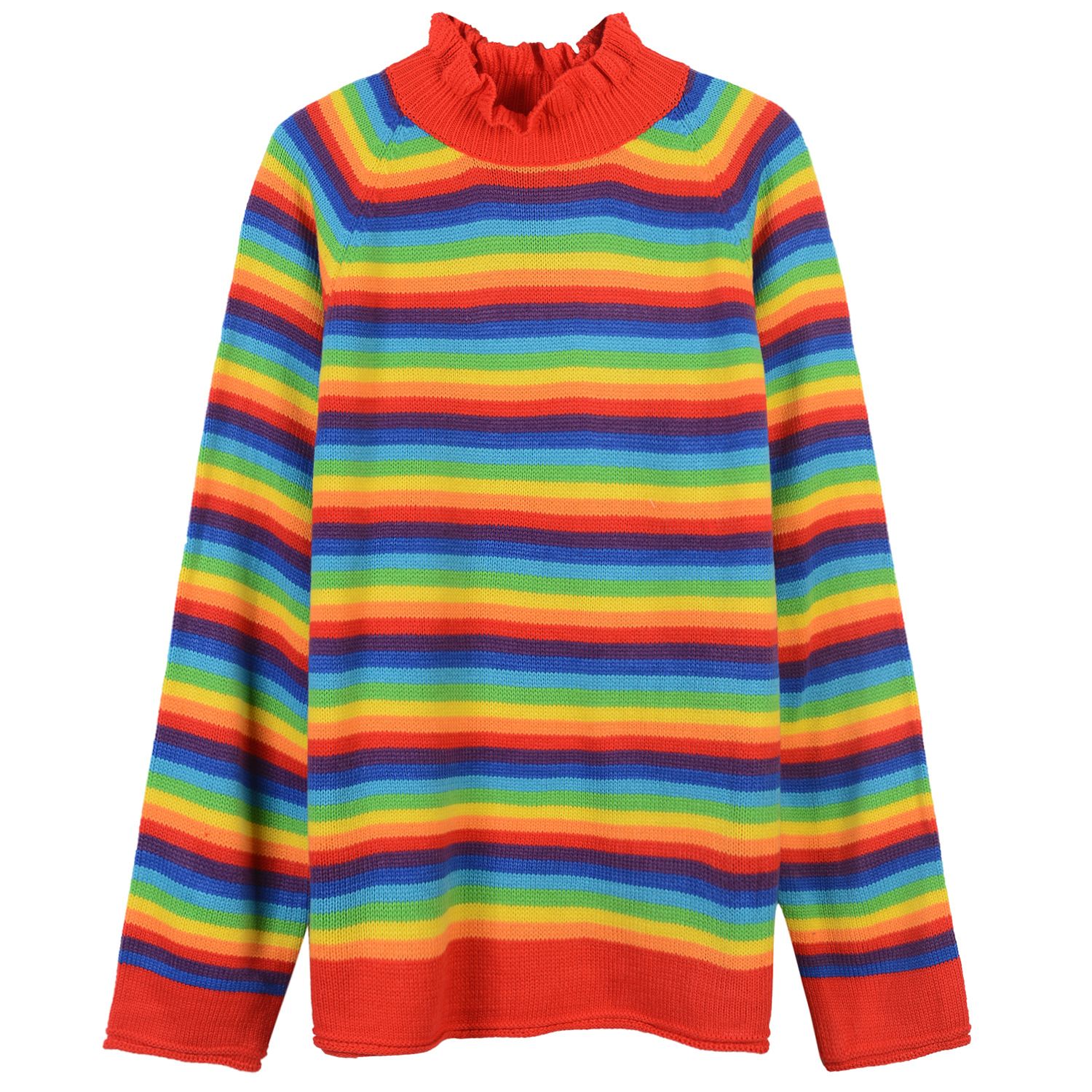 rainbow colour top full sleeves