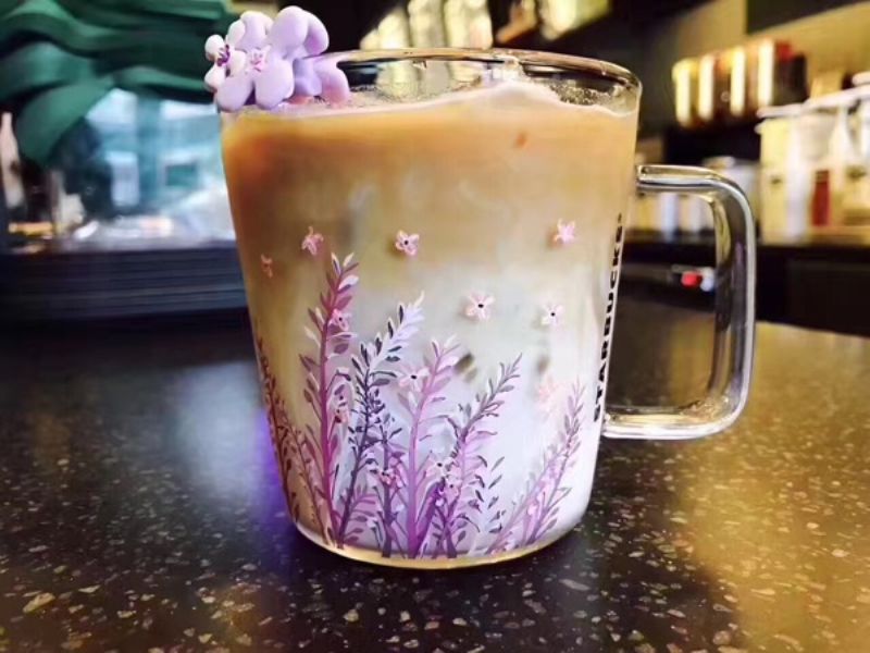 Authentic Summer New Starbucks Lavender Glass Cup 12oz Purple Cool Color Change Coffee Mug Heat Resisting Clear For Water Picture Mugs Authentic Summer New Starbucks Lavender Glass Cup 12oz Purple Cool Color Change Coffee Mug Heat Resisting Clear For Water Picture Mugs
