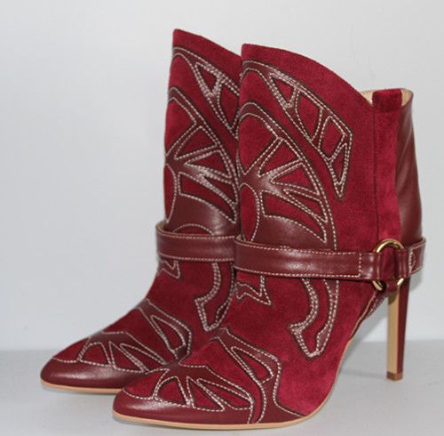 blue suede ankle boots womens