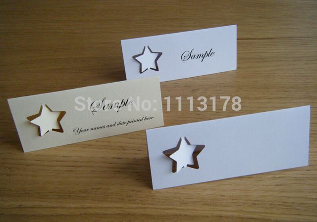 Stars Name Place Cards Table Setting Wedding Place Cards, Escort ... Stars Name Place Cards Table Setting Wedding Place Cards, Escort ...
