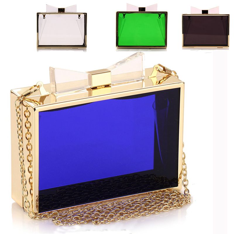 acrylic clutch bag