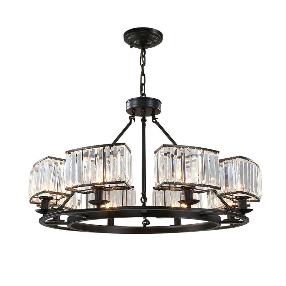 Retro Chandelier Lighting Black Crystal Chandelier K9 Crystal Chandeliers Lighting Fixtures For ...