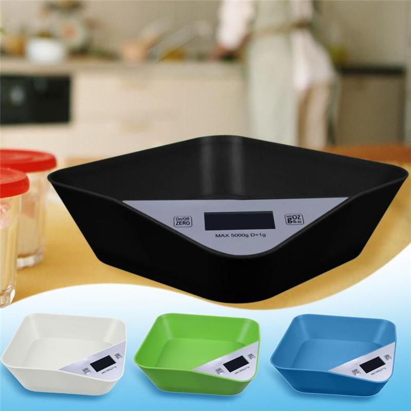 Digital Kitchen Scale Measuring Bowl Scale with Detachable Bowl Food