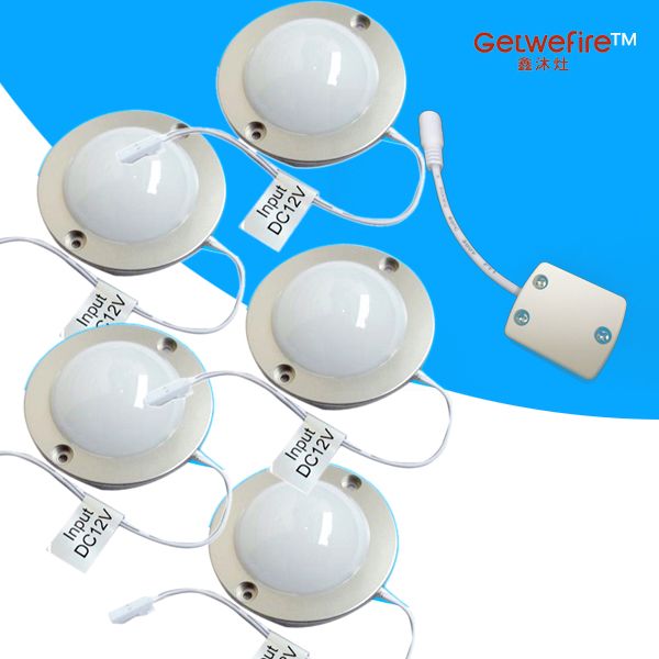 New Dc 12v 1 7w 110lm With 3528 Type Leds Led Puck Cabinet Light New Dc 12v 1 7w 110lm With 3528 Type Leds Led Puck Cabinet Light Spotlight Connector Wire