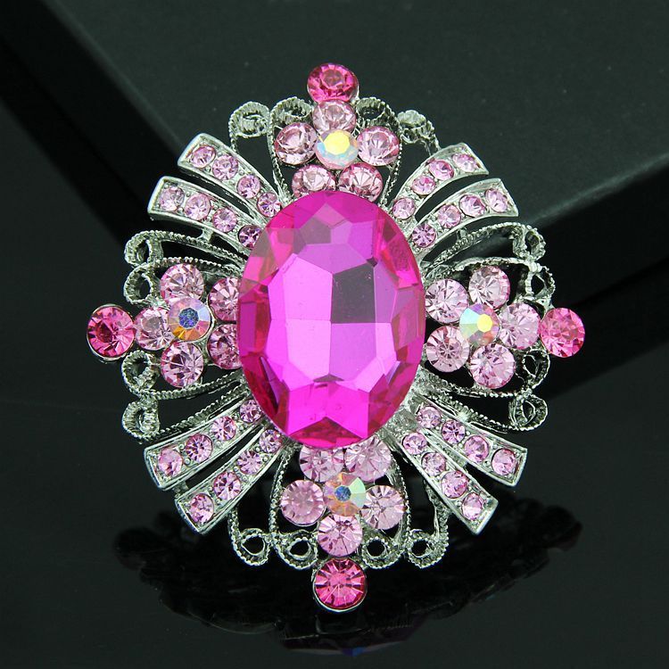 pink brooches pins